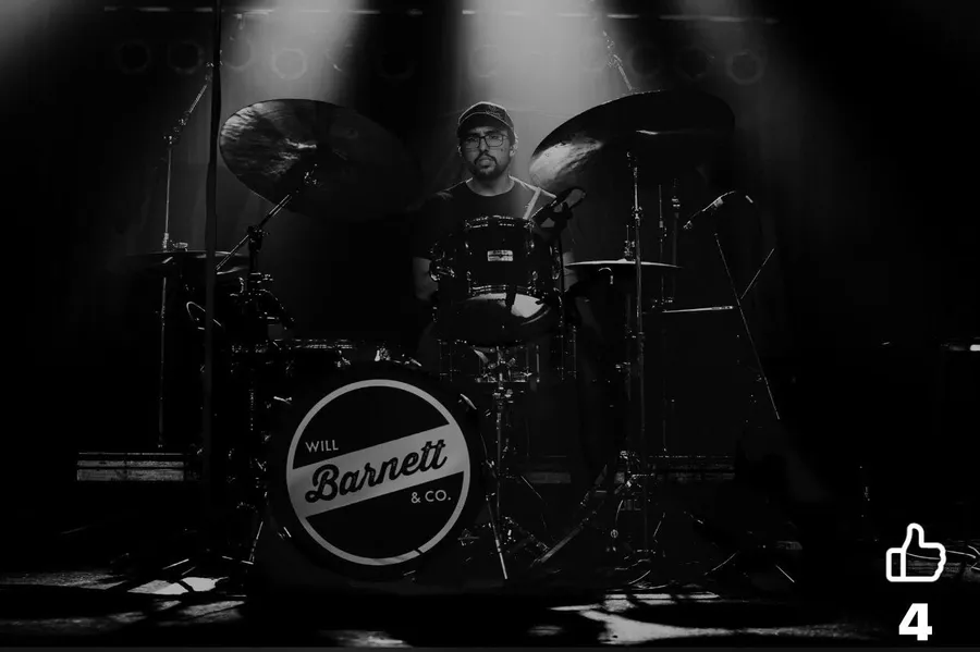 Will Barnett & Company drummer performing live Will Barnett & Company drummer performing live